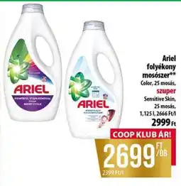 Coop ARIEL Folyékony mosószer ajánlat
