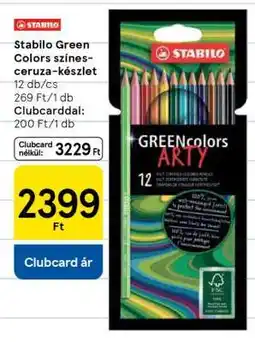 Tesco Stabilo Green Colors színes-ceruza-készlet ajánlat