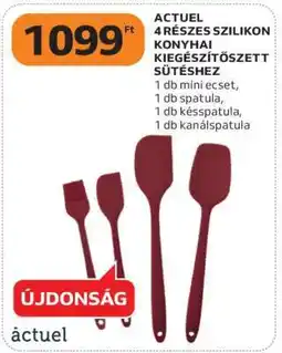 Auchan ACTUEL 4 RÉSZES SZILIKON KONYHAI KIEGÉSZÍTŐSZETT SÜTÉSHEZ ajánlat