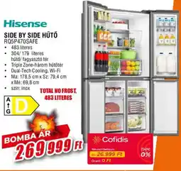 Expert Hisense side by side hűtő ajánlat