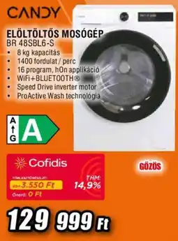 Expert Candy előltöltős mosógép ajánlat