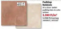 Bauhaus Nebbiolo padlólap ajánlat