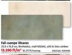 Bauhaus Fali csempe Vinaros ajánlat