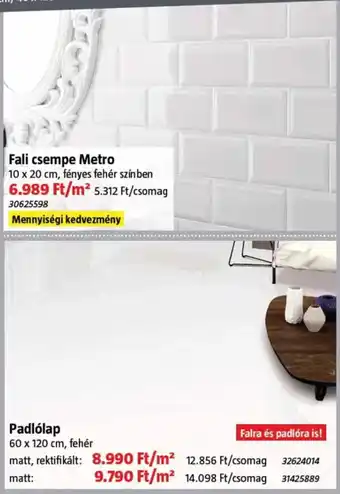 Bauhaus Metro fali csempe ajánlat