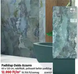 Bauhaus Oxido Azzurro padlólap ajánlat