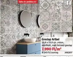Bauhaus Greslap Artbel ajánlat