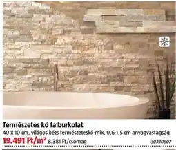Bauhaus Természetes kő falburkolat ajánlat