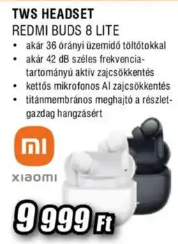 Expert Xiaomi Tws Headset Redmi Buds 8 Lite ajánlat