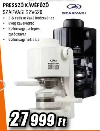 Szarvasi presszo kavefozo szv620