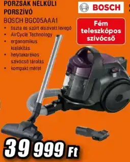Expert Bosch porzsák nélküli porszívó ajánlat