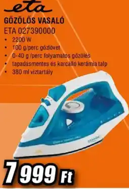 Expert eta gőzölős vasaló ajánlat