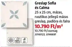 Bauhaus Greslap sofia és calma ajánlat