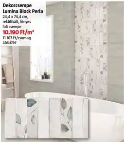 Bauhaus Dekorcsempe Lumina Block Perla ajánlat
