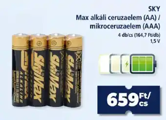 Sky max alkáli ceruzaelem
