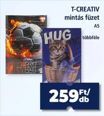 T-creativ mintás füzet