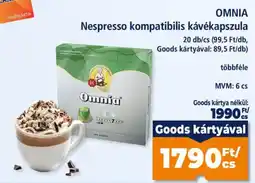 Goods Market Omnia nespresso kompatibilis kávékapszula ajánlat