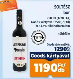 Goods Market Soltész bor ajánlat