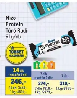 Metro Mizo Protein Túró Rudi ajánlat