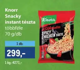 Metro KNORR SNACKY INSTANT TÉSZTA ajánlat
