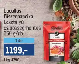 Metro Lucullus fűszerpaprika ajánlat
