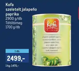 Metro Kofa szeletelt jalapeño paprika ajánlat