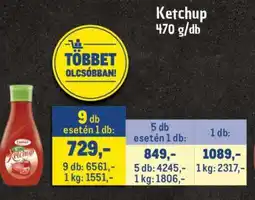 Metro Ketchup ajánlat
