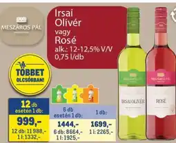 Metro MÉSZÁROS PÁL Irsai Olivér vagy Rosé ajánlat
