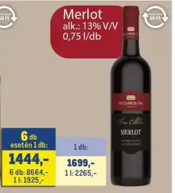 Metro Mészáros Pál Merlot ajánlat