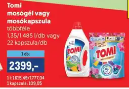 Metro Tomi mosógél vagy mosókapszula ajánlat