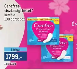 Metro CAREFREE Tisztasági betét ajánlat