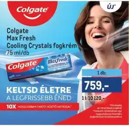 Metro Colgate Max Fresh Cooling Crystals fogkrém ajánlat