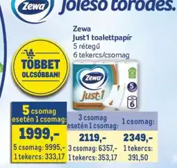 Metro ZEWA JUST1 TOALETTPAPÍR ajánlat