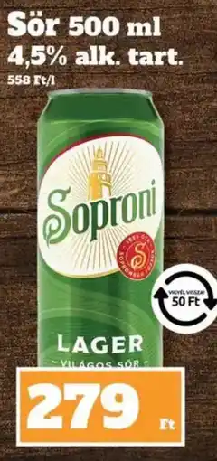 Family Diszkont Soproni lager ajánlat