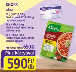 PlusMarket Knorr alap ajánlat