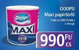 PlusMarket Ooops! maxi papírtörlő ajánlat