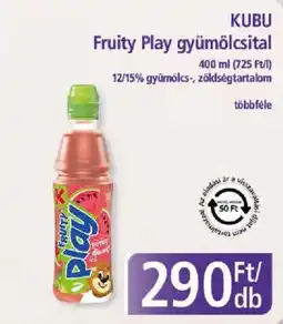 PlusMarket Kubu fruity play gyümölcsital ajánlat