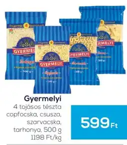 GRoby Gyermelyi 4 tojásos tészta ajánlat