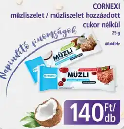 PlusMarket Cornexi műzliszelet ajánlat