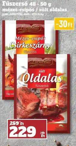 Family Diszkont Lucullus oldalas fűszer ajánlat