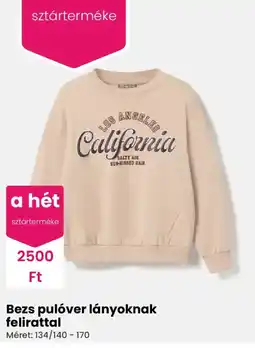 Pepco Bezs pulóver ajánlat