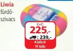 ÁRKLUB Liwia fürdő-szivacs ajánlat