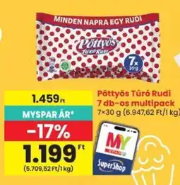 Spar Pöttyös Túró Rudi ajánlat