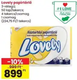 Spar Lovely papírtörlő ajánlat