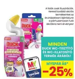 Spar Duck wc-tisztító és wc-illatosító termék ajánlat