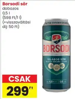Spar Market Borsodi sor ajánlat