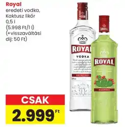 Spar Market Royal vodka ajánlat