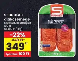 Spar S budget diákcsemege ajánlat