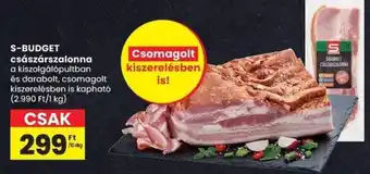 Spar S-budget császárszalonna ajánlat