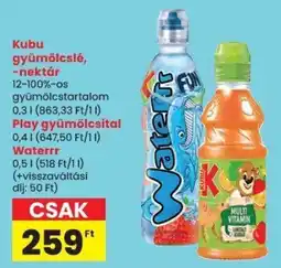 Spar Kubu gyümölcsle ajánlat