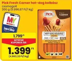 Spar Pick hot-dog kolbász ajánlat